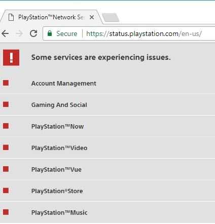Check PlayStation Network (PSN) server