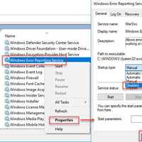 Disable Windows Error Reporting Service