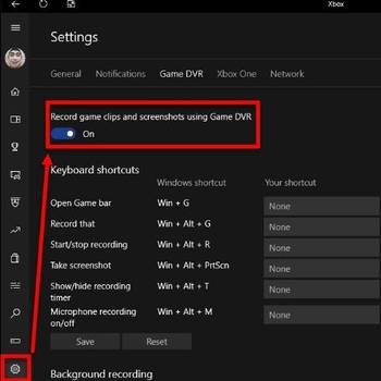 Disable Xbox Game DVR