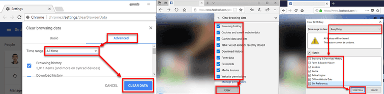 Clear browser cache data and disable the extension