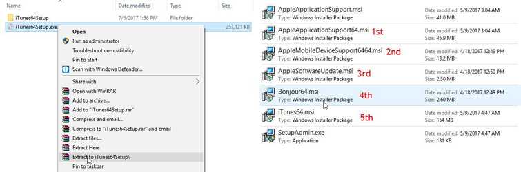 Install iTunes on 64 bit Windows