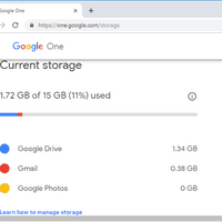 Check the Google Drive Current Storage