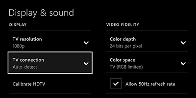 Setup Video Settings