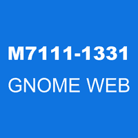 M7111-1331 GNOME WEB
