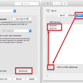 Use a DNS address