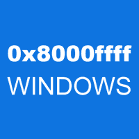 0x8000ffff WINDOWS