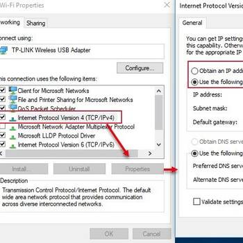 Change IP address