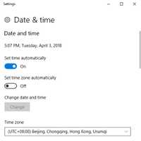 Configure Date and Time