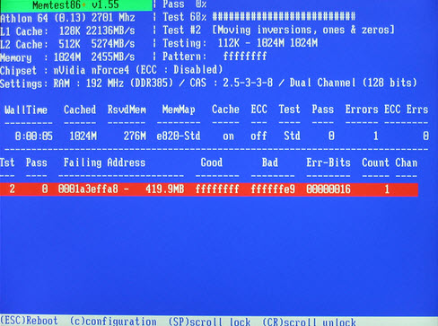 acer aspire blue screen memory management