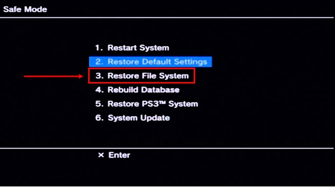 ps3 default settings